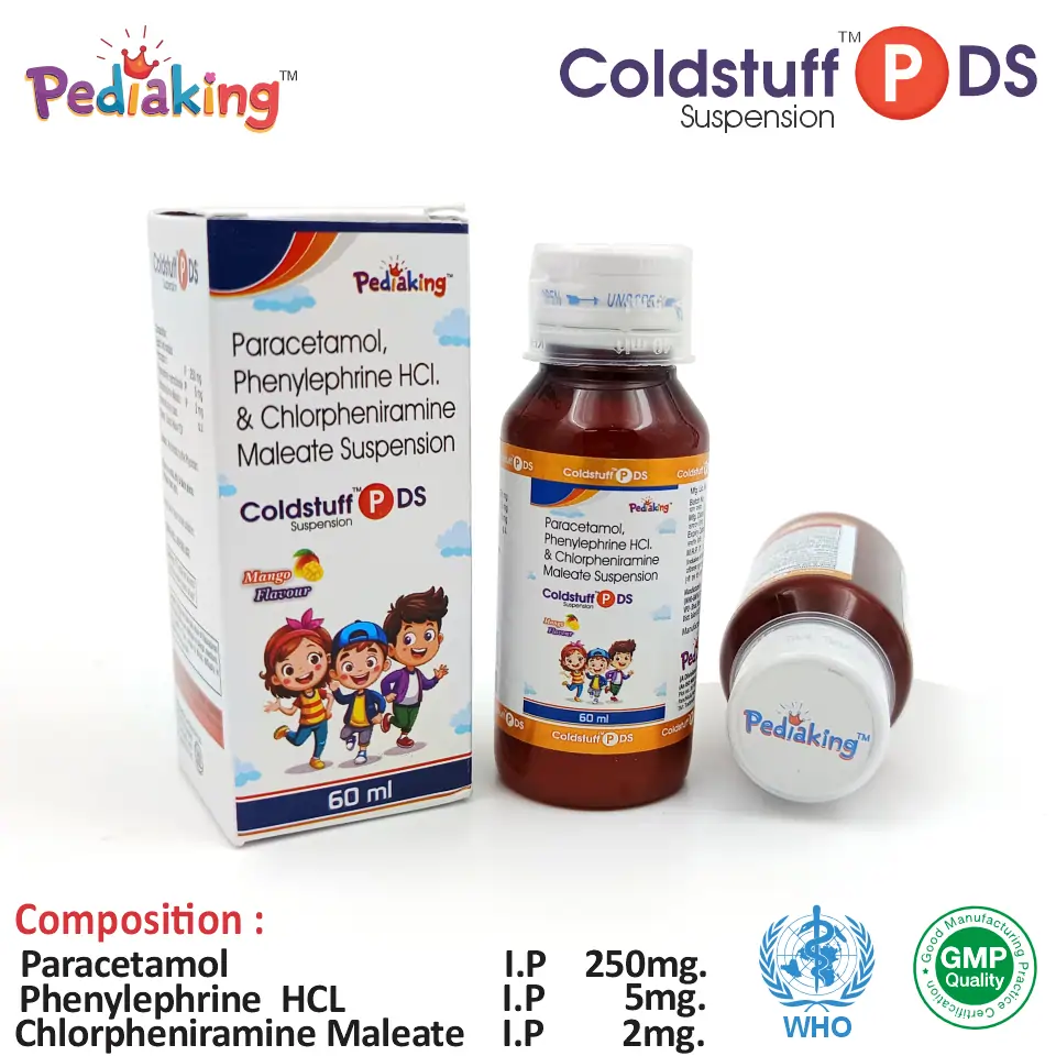 Chlorpheniramine Maleate Paracetamol Phenylephrine Suspension at best price